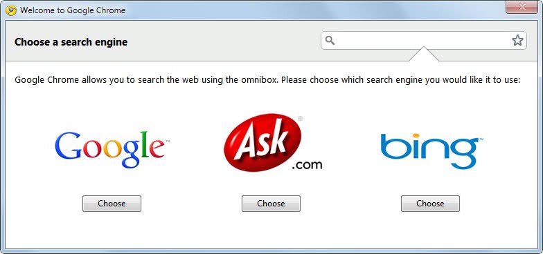 choose a search engine