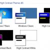 high contrast themes