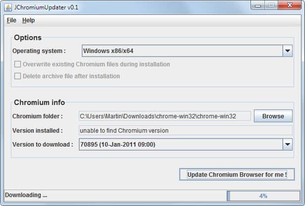 jchromium updater