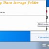 temporary data storage folder