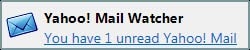 yahoo mail watcher notification
