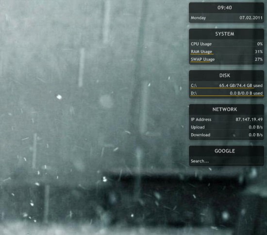 rainmeter desktop