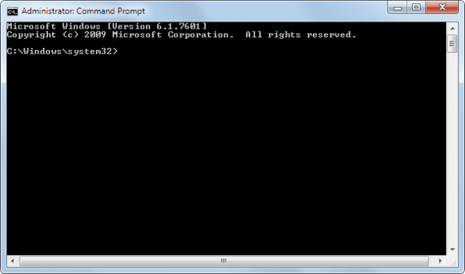 Administrator command prompt