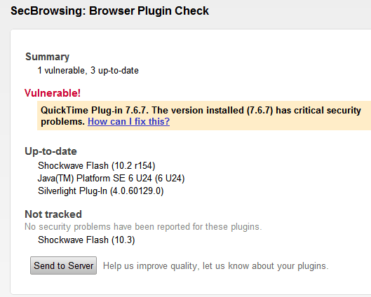 browser plugin check