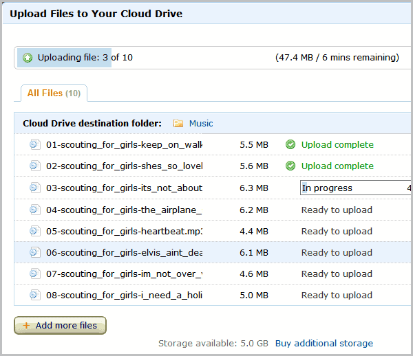 cloud drive upload