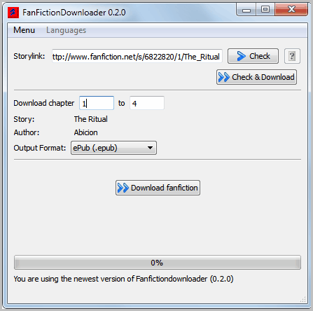 fanfiction downloader