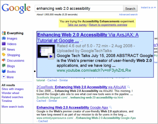 google accesibility