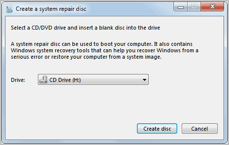 system repair disc