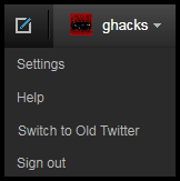 twitter settings