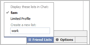 create friend lists