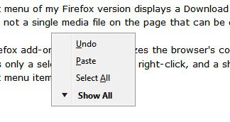 firefox optimized context menu