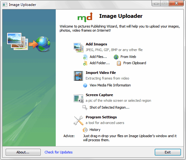 image uploader