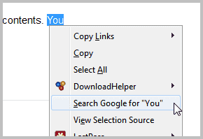 Replace Firefox's Right-Click Search Engine