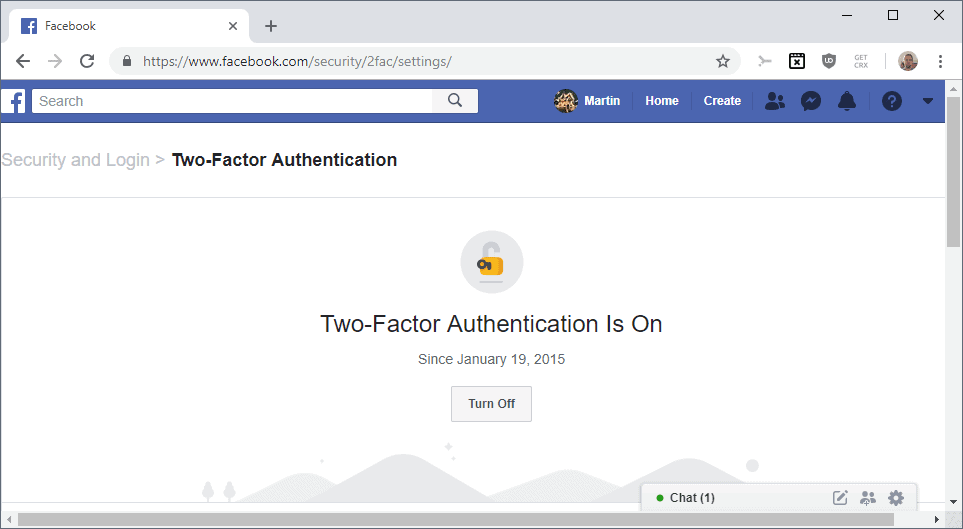 Facebook Login Approvals, Optional Two-Factor Authentication