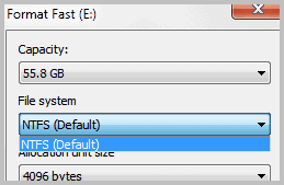 format drive fat32