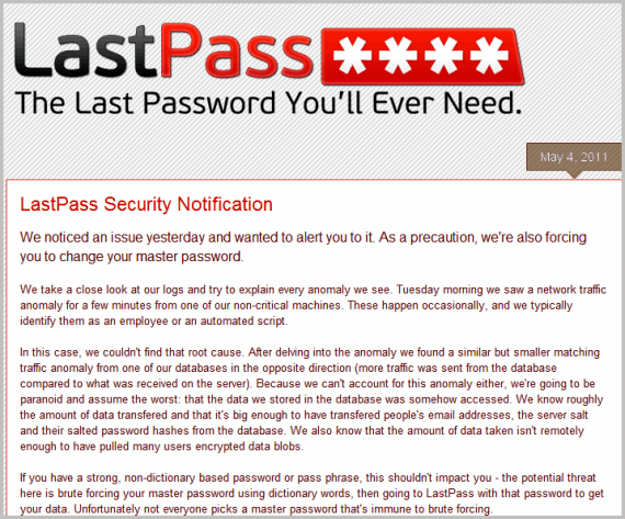 last pass security