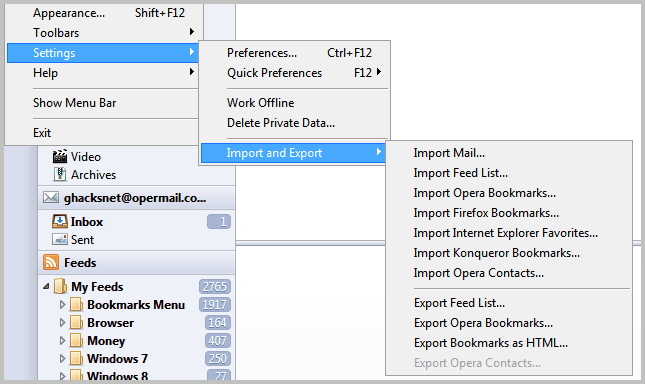 Опера экспортированные. Bookmarks Opera. Импорт RSS.