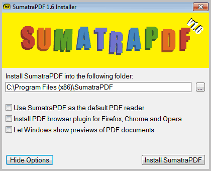 sumatra pdf reader