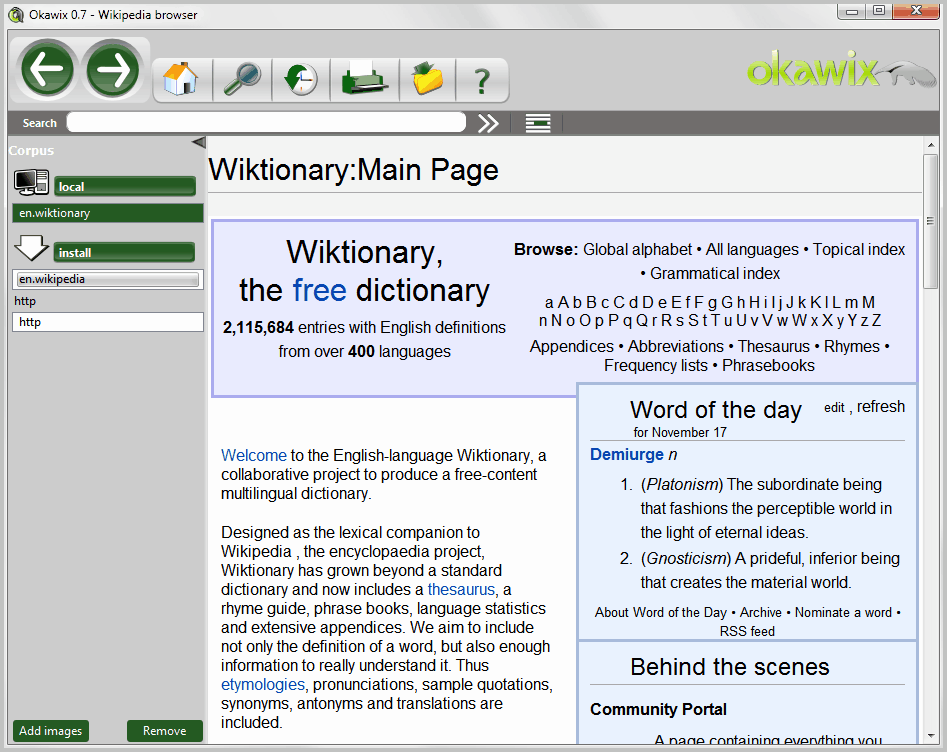 wikipedia browser
