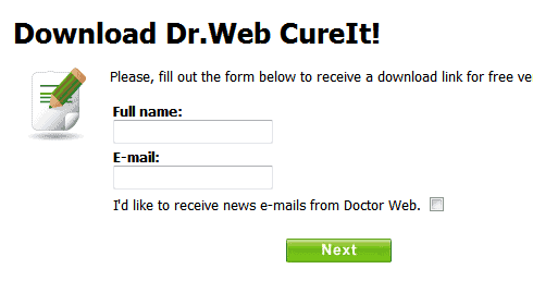 drweb form before download
