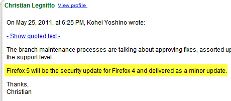 firefox updates