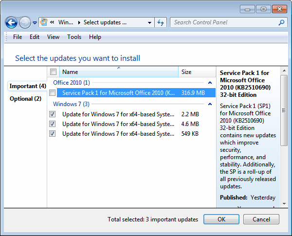 microsoft office 2010 sp1 update