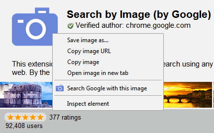 search google with this image