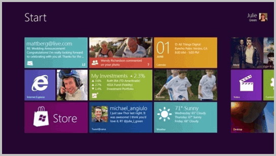 windows 8 video still interface