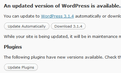 WordPress 3.1.4 Security Update Released