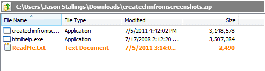 create chm help files