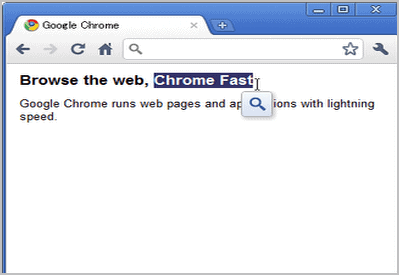 google chrome search by highlighting