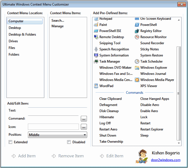 ultimate windows context menu customizer