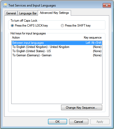 windows input languages