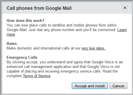 call phones from google mail