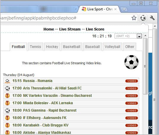 chrome-live-sports