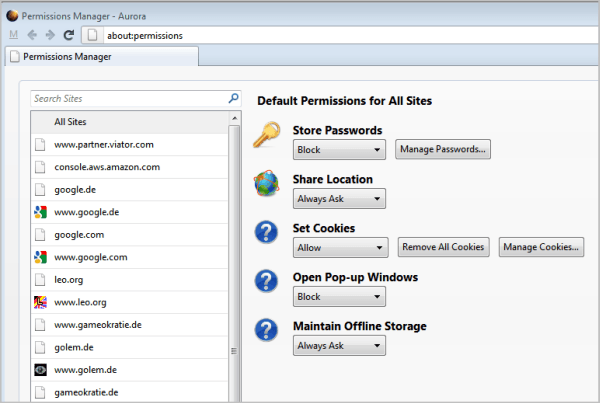 firefox about:permissions