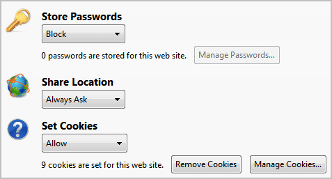 firefox permissions manager
