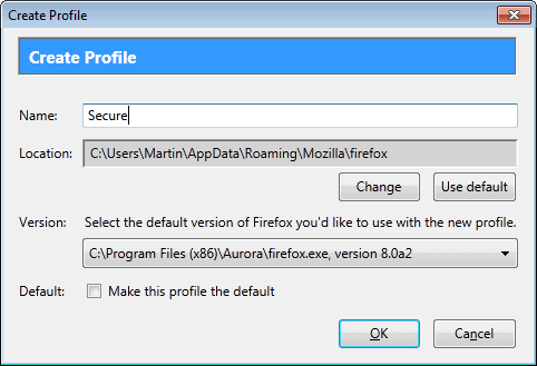 firefox profile