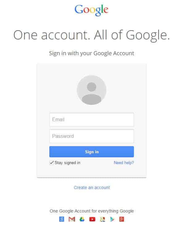 google new sign-in