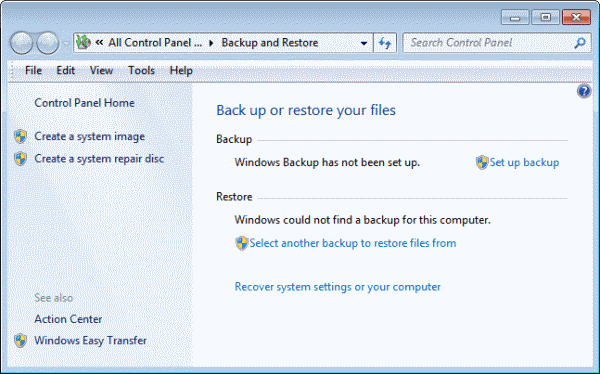 windows backup restore