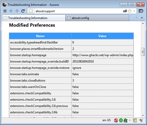 firefox modified preferences