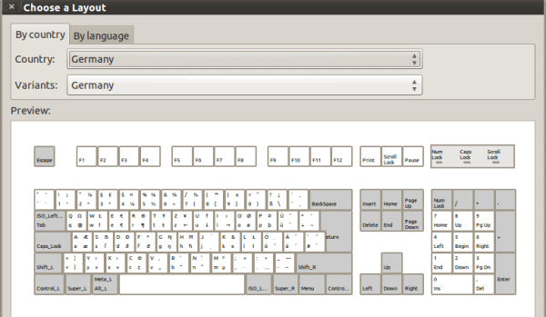 keyboard language