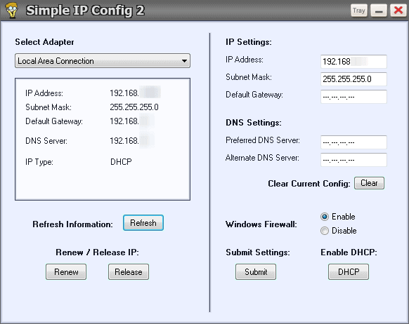 simple ip config