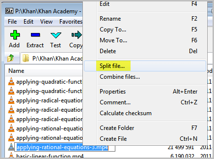 split-file