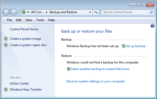 Literatuur Vergevingsgezind Zuigeling Use Windows 7 Backup to Schedule Automatic File Backups - gHacks Tech News