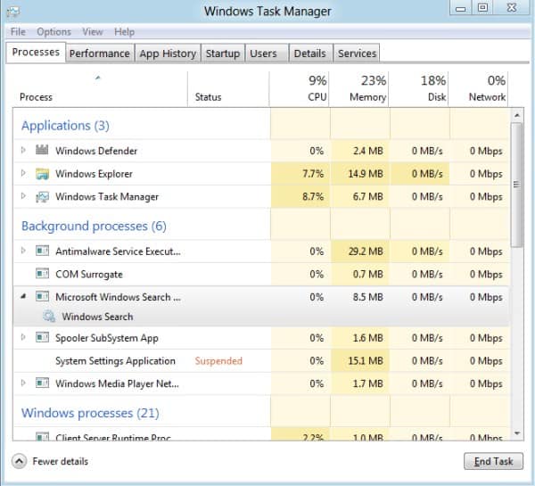 windows 8 task manager