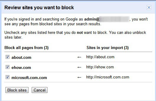 block sites