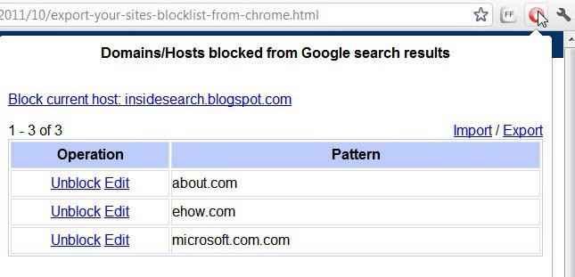 blocked domains