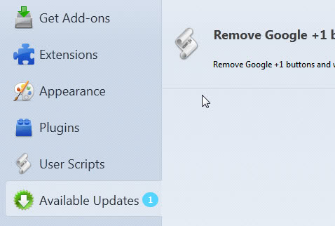 Disable browser extension automatic updates