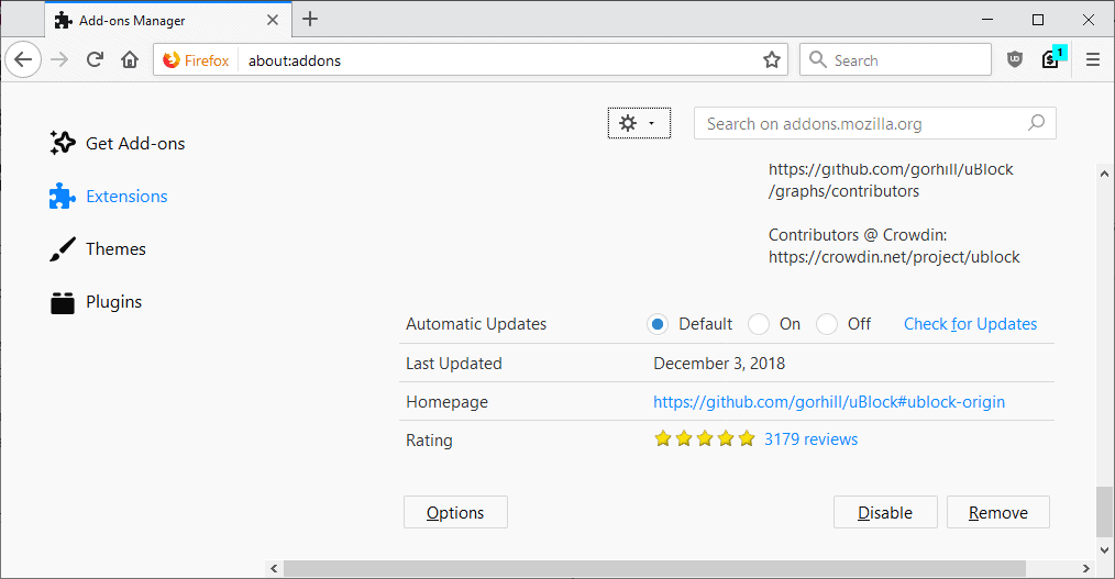 How to Remove a Firefox Addon or Extension